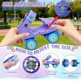thumbnail image 4 of JZY Adjustable Toddler Quad Skates for Boys & Girls Ages 2-6 - Safe Comfortable 4-Wheel Beginner Roller Skates, Violet, 4 of 8