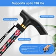 thumbnail image 4 of SupreGear Adjustable Walking Stick with T-Handle, Lightweight Collapsible Cane for Seniors & Adults, 4 of 7
