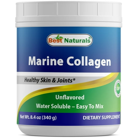 Best Naturals Marine Collagen Powder from Wild-Caught Snapper Unflavored 340 Gram - Supports Healthy Anti Aging Hair Skin & (Best Marine Collagen Brand)