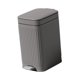 thumbnail image 3 of Papelera de baño, papelera de cocina, contenedor de basura rectangular, cubo de basura, Gris oscuro, 3 of 9