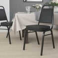 thumbnail image 3 of Flash Furniture HERCULES Series Trapezoidal Back Stacking Banquet Chair in Black Vinyl - Black Frame, 3 of 17