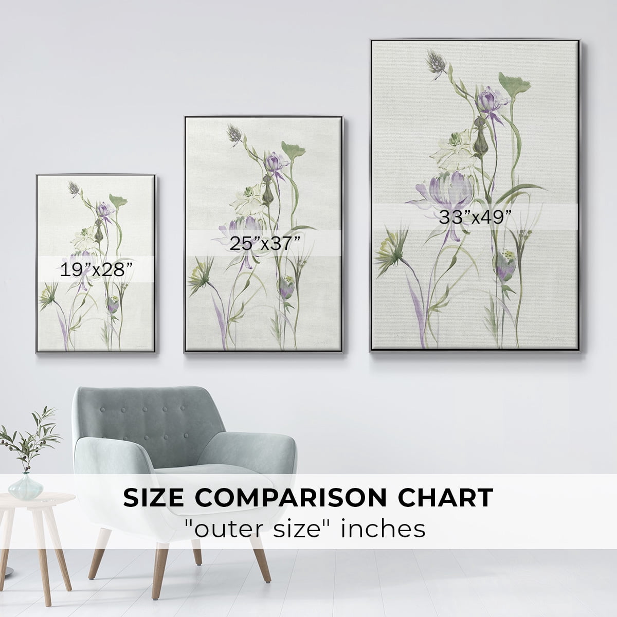 Late Summer Wildflowers II V30 Framed Premium Gallery Wrapped Canvas - Ready to Hang