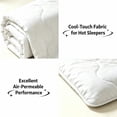 thumbnail image 5 of BedTreat Twin Size Cooling Comforter Pure White, Lightweight Breathable Summer Bedding for Hot Sleepers & Night Sweats(64"x88"), 5 of 6