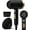 Black, variant on Ionic Blow Dryer 1600W, Portable Lightweight  Drying Negative  Hairdryer Blowdryer, 3 Heat Settings & Infinity Speed, with Diffuser and Concentrator Nozzle for  & Travel