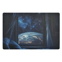 Yayeee Doormat for Indoor Entrance 32" x 20" Non Slippery Floor Rug, Window Earth