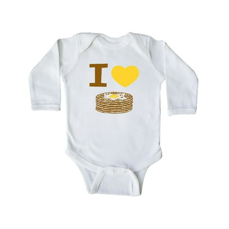 

Inktastic I Love Pancakes Gift Baby Boy or Baby Girl Long Sleeve Bodysuit