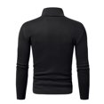 thumbnail image 6 of Mens Mock Turtleneck Sweater Long Sleeve Solid Color T-Shirts Basic Slim Fit Knitted Pullover Tees, 6 of 7