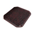 thumbnail image 4 of Funda de asiento con cuentas de madera Cojín de asiento con cuentas Multifuncional Resistente Fresco Tejido a mano rojo oscuro, 4 of 9