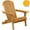 Wood-1pcs, variant on Outdoor Adirondack Chair, Wood Patio Chair Folding Design, High Backrest Fire Pit Lounge Chair for Backyard Porch Poolside Deck, Half Assembled, 1 PCS