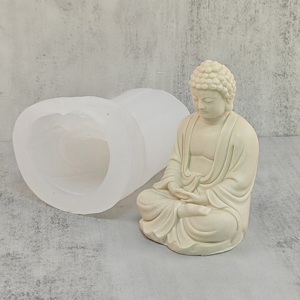 ZPAQI Figure Molds Candle Moulds Buddhism Shape Silicone Crafts Mold Silicone Material For Valentine's Day gifts