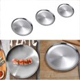 thumbnail image 1 of 3x De Plano De Acero Inoxidable Aislado Grueso BBQ 17 + 20 + 26cm Macarena Plato de acero inoxidable, 1 of 8