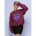 thumbnail image 2 of Abstract World Rave Style. Sweatshirt Women -Image by Shutterstock, Female 3X-Large, 2 of 4