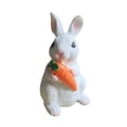 thumbnail image 3 of Easter Bunny Figurine Rabbit Sculpture Animal Ornament Crafted from Resin for Bedroom Shelf Office Decor, 3 of 8