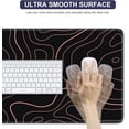 thumbnail image 7 of Topographic Mouse Pad, Gaming Mouse Pad, Extended Kanagawa Desk Pad, 35.4x15.75in XXL Mouse Pad with Non-Slip Rubber Base, Anime Mice Pad Desk Mat, Grey 2, 7 of 7