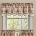 thumbnail image 2 of Park Designs Apricot & Stone Lined Layered Valance 72” x 16”, 2 of 3