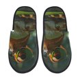 thumbnail image 1 of Balery Intellectual Frog Pond Pantuflas de Casa de Felpa Silenciosas con Diseño Estampado, Zapatillas Cómodas Antideslizantes de Algodón para Interior-Medium, 1 of 8