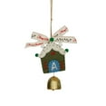 thumbnail image 2 of Xihbxyly Adorno para Árbol de Navidad, Adornos de Fieltro de Lana, Detalles de Cinta de Terciopelo, Colgante de Algodón, Madera de Fruta Decorativa, Impresión Manual, Decoración para Coche o Casa, Re, 2 of 2
