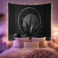 thumbnail image 2 of Monochromatic Botanical with Arrangement Main Pointed, Nostalgic Vintage for Botanical Art Lovers, Wall Decor, Mother'S Day Gift, Tapestry Wall Hanging for Dorm and Living Room, 2 of 7