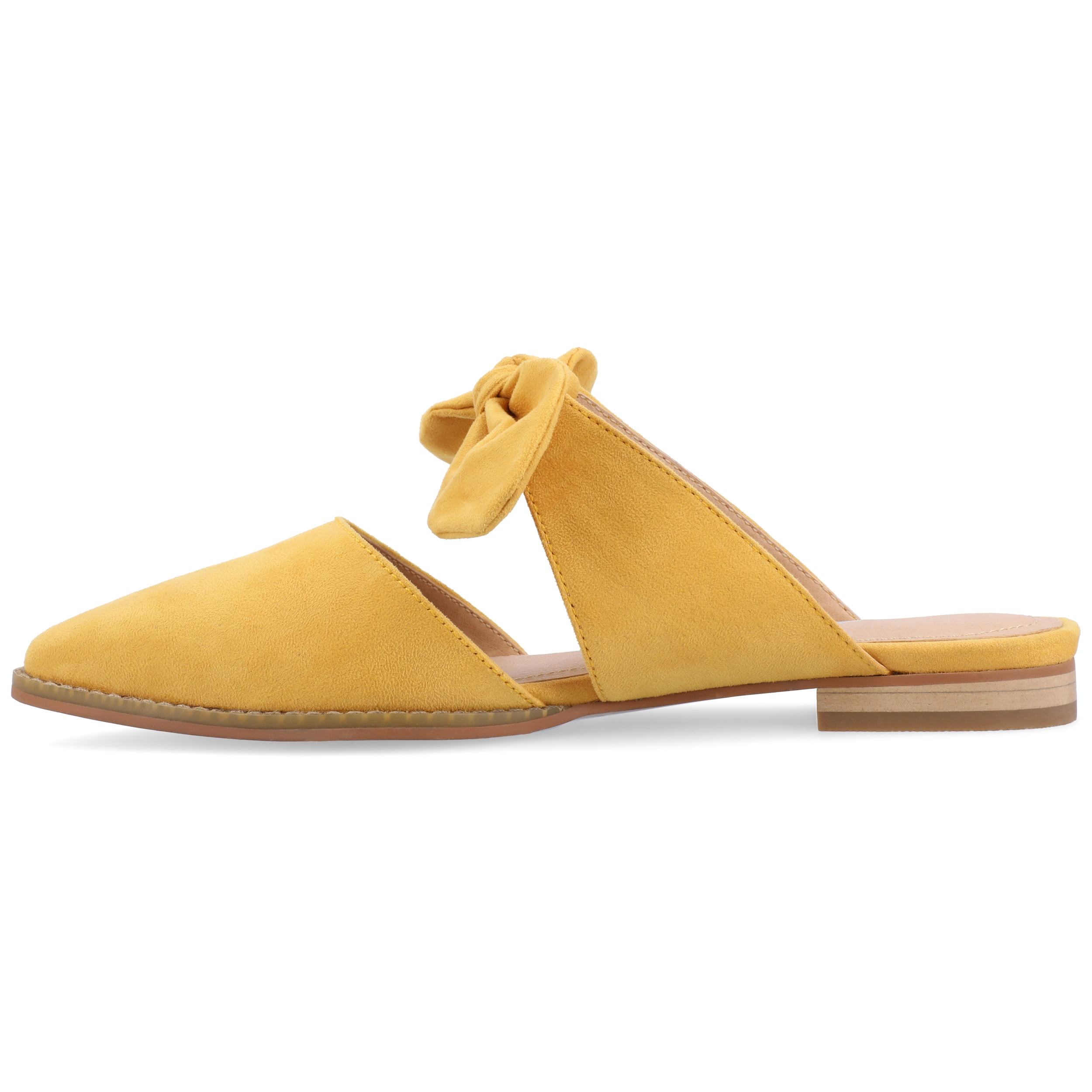 Journee Womens Telulah Slip On Pointed Toe Mules Flats