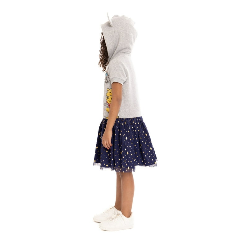 Disney Girls Hooded Cosplay Dress with Tulle Skirt Sizes 4 16