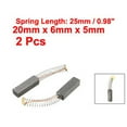 thumbnail image 2 of 2Pcs Carbon Brushes For Electric Motors 20Mm X 6Mm X 5Mm Replacement Part, 2 of 8