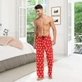 thumbnail image 7 of HPINK-T Men's Pajama Pants Super Soft Valentines Heart Sleep Lounge Pants Pjs Bottoms with Pockets, 7 of 7