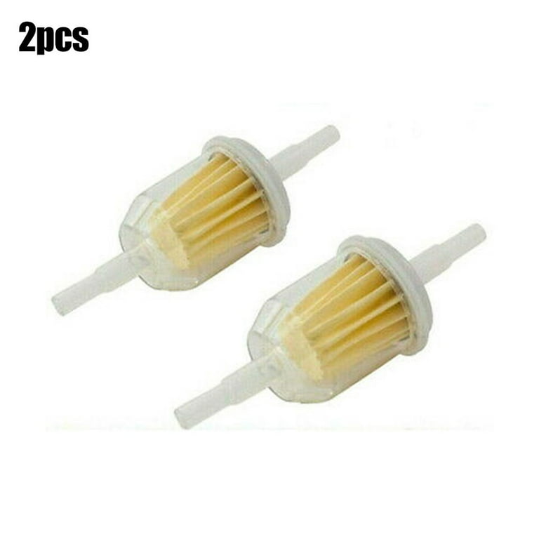 Stepped Fuel Filter 1/4" Universal Lawn Mower Plastic Nylon Clear Inline  Fuel Filter 6mm (2pcs)