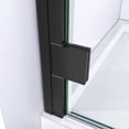thumbnail image 4 of DreamLine Lumen 42 in. D x 42 in. W by 74 3/4 in. H Hinged Shower Door in Satin Black with Black Acrylic Base Kit, 4 of 9