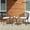 Gray(Stepped), variant on Nuu Garden 3 Piece Outdoor Bistro Set, Woven Rope Conversation Patio Set, All Weather Aluminum Patio Furniture Chairs and Table with Cushions for Garden, Deck, Backyard, Gray