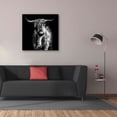 thumbnail image 3 of Epic Graffiti 'Hippy Highland Cow' by Epic Portfolio Giclee Canvas Wall Art, 37"x37", 3 of 8