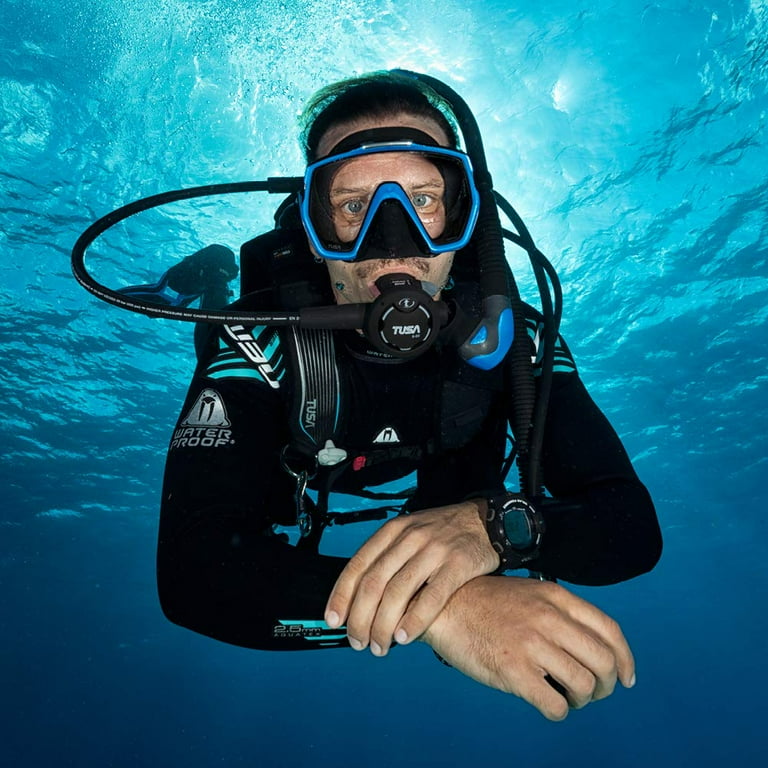 TUSA Adult Unisex Freedom Elite Ocean Green Silicone Diving Mask