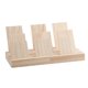 thumbnail image 5 of Expositor de pendientes de madera portátil de gran capacidad con ranura para exhibiciones en tiendas. Pequeño de 3 ranuras, 5 of 7