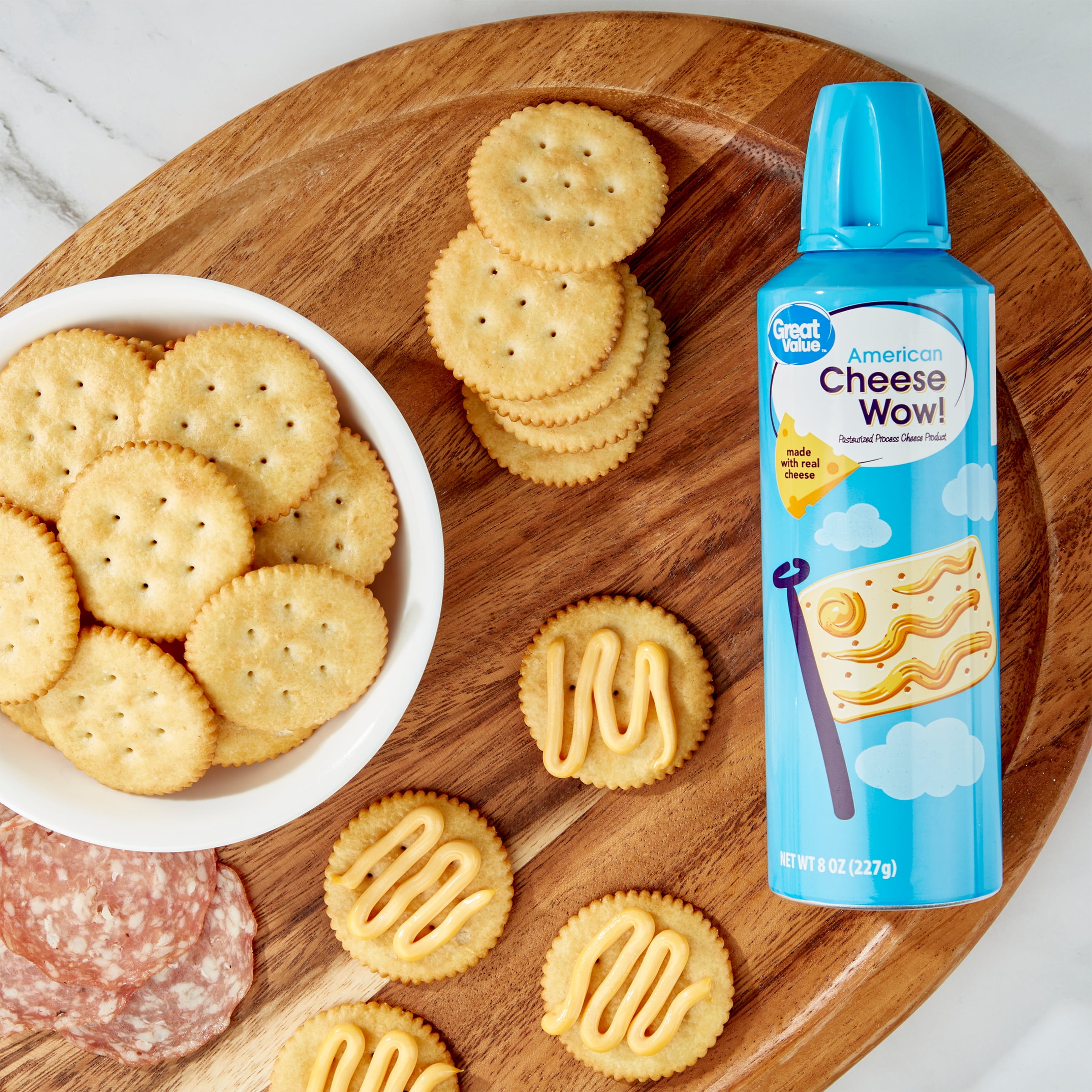 Great Value Cheese Wow! Spray Cheese, American Cheese, 8 oz