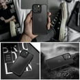 thumbnail image 7 of Frosted Case for iPhone 14 Pro, Carbon Fiber Translucent Wireless Charging Cover with Soft Silicone Military Grade Shockproof Anti-Fingerprints Skin-Frinedly Case for iPhone 14 Pro, Black, 7 of 7