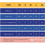 Active Research Workout High Waisted Slimming Tummy Compression Yoga Pant (Black, Small)