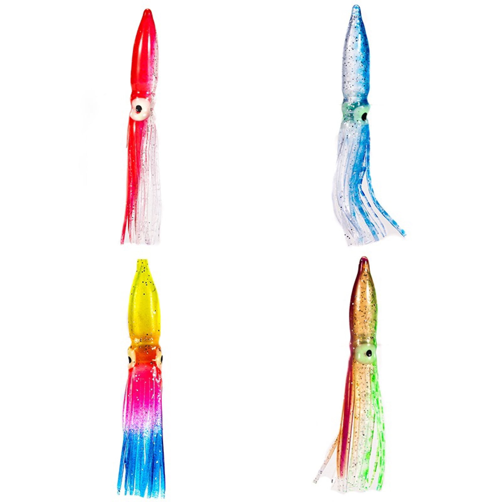 Octopus Squid Fishing Lure Skirts- 10pcs 8cm Saltwater Trolling Fishing  Lures Soft Plastic Octopus Bait Squid Skirt, Fake Lure Bionic Soft Bait for  Outdoor Fishing 