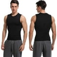 thumbnail image 2 of Men's Neoprene Body Shaper Hot Sweat Vest Tank Top Slimming Weight Loss Workout Tummy Fat Burner Black, 2 of 6