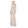 thumbnail image 2 of Vince Camuto Womens Scoop Neck Sequined Formal Dress Beige 4, 2 of 2
