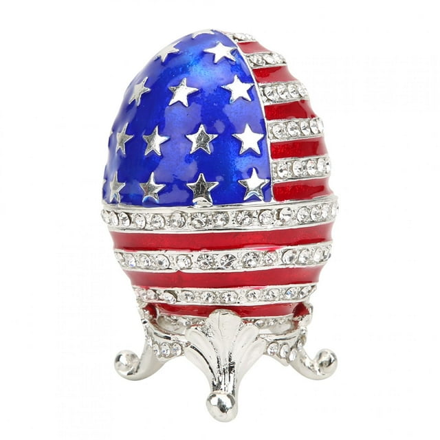 Jewelry Box, Home Ornament Easter Egg Jewelry Box, Enamel Painted For Children Family