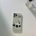 thumbnail image 5 of Cute Panda Bamboo Soft  for iPhone Case (Green,iPhone 13 Pro Max), 5 of 6