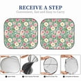 thumbnail image 6 of Xecao Rose Flowers for Foldable Car Sun Shades (2-Pack) offer sun protection with an easy-fold design for convenient windshield shading., 6 of 7