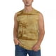 thumbnail image 1 of Balery Retro Palm Tree Camisetas sin mangas para hombre, absorbe la humedad y protege contra el mal olor.-XX-Large, 1 of 7