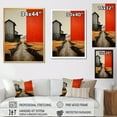 thumbnail image 4 of Designart "Landscape Barns Rural Collage V" Farmhouse Floater Framed Wall Art Living Room, 4 of 7