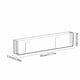 thumbnail image 3 of Estantería de pared transparente - Estanterías flotantes para libros y decoración, estantería de plástico blanco montada en la pared para revistas y organizador de tarros de especias de 17,71", 3 of 7