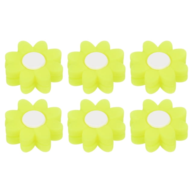 Uxcell Tennis Racket Vibration Dampener, 6 Pack Racquet Shock Absorber, Yellow
