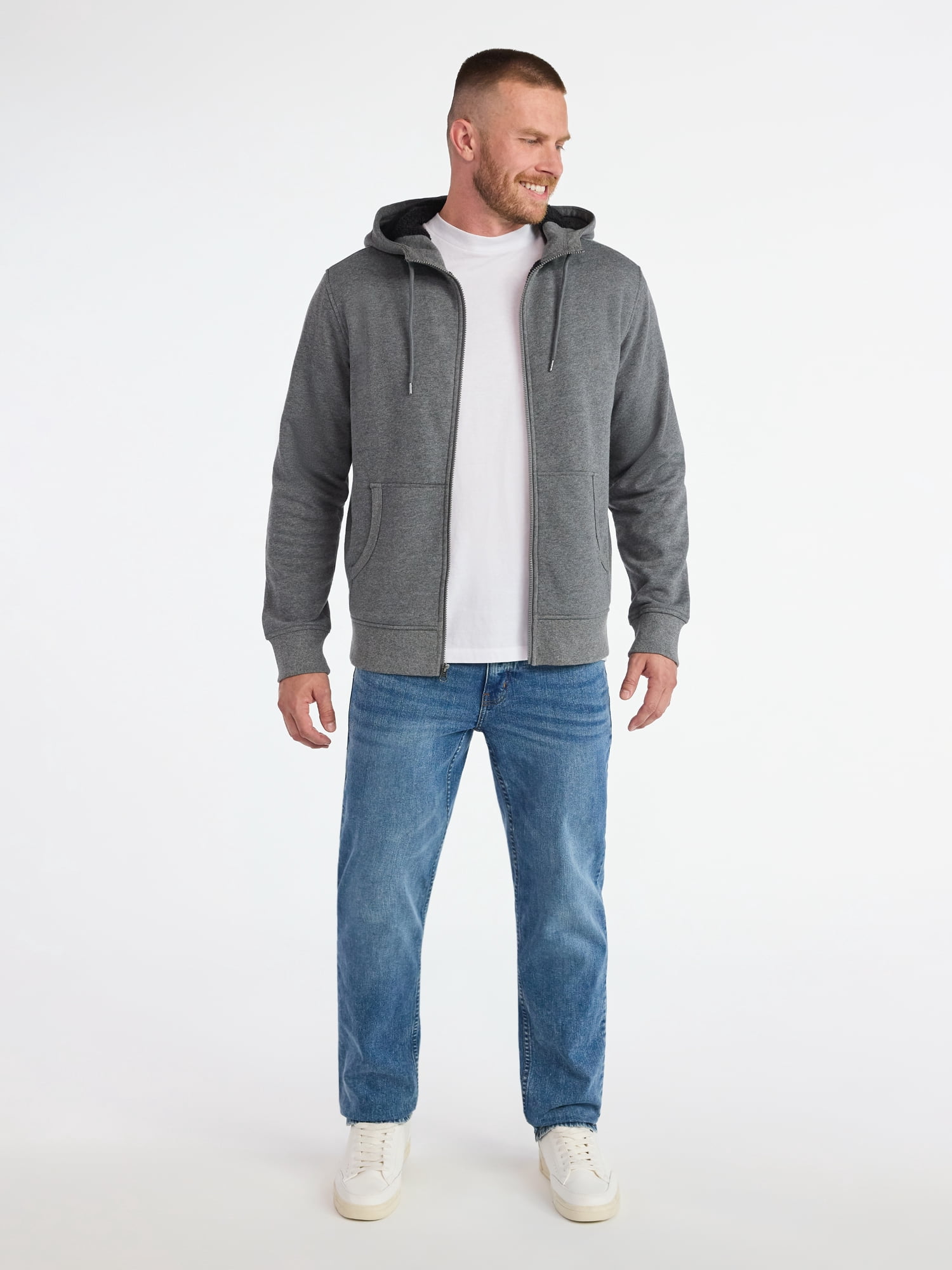 George Men's High Pile Fleece Thermal Hoodie, Sizes S-3XL