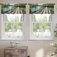 thumbnail image 2 of LALILO Kitchen Curtain Valance Ethnic Boho Tribal Folk Motif Rod Pocket Window Curtain 52"x 18" Set of 2, 2 of 7