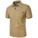 thumbnail image 5 of pstuiky Camisas de manga corta para hombre, Camisa de manga corta con cuello vuelto, versátil, de color liso y estilo informal para hombre camisas casuales para hombre xxxl, 5 of 5