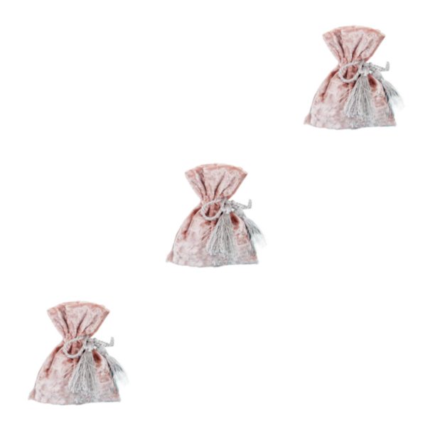 Naiovety Candy Drawstring Bag Festival Fiesta de cumpleaños Chocolates Favores Presente Regalos Organizador Paquete Bolsa para niños Rosa Type1 NO1