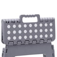 thumbnail image 3 of Marchepied Pliant / Marchepied pour Adultes et Enfants / Échelle Pliante / Marchepied / Marchepied pour Cuisine, Salle de Bain, Camping / Hauteur 22cm / Gris, 3 of 5